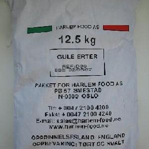Erter gule i sekk           12.5kg