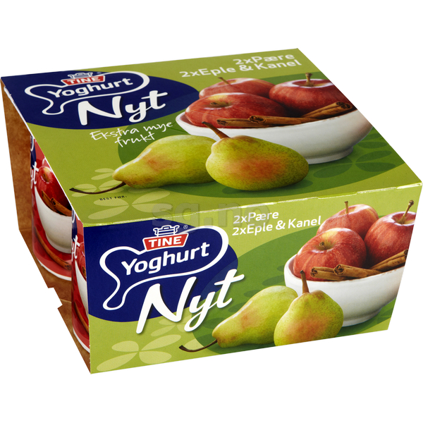 Yoghurt pære/eple       4x125g