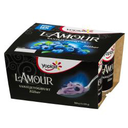 Yoplait 01% lett blåbær 4x125g