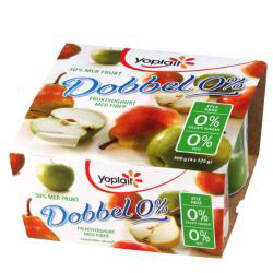 Yoplait 00% eple/pære   4x125g