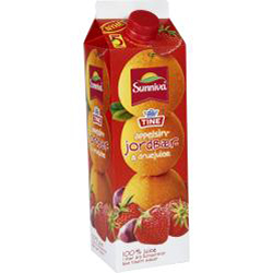 Appelsin jordbærjuice sunniva 1l