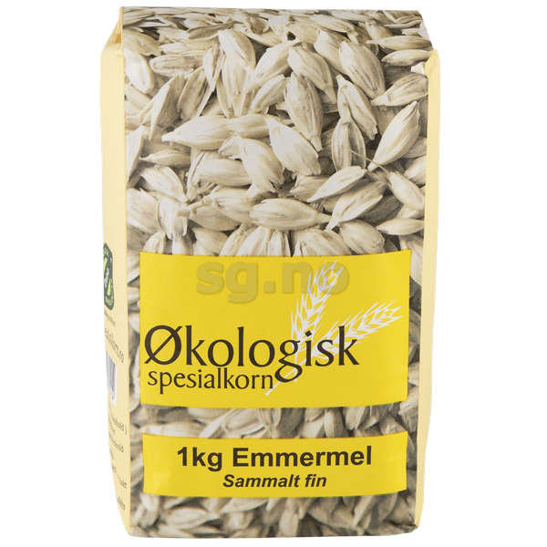 S.korn emmer sammalt fin økol. mel 1kg