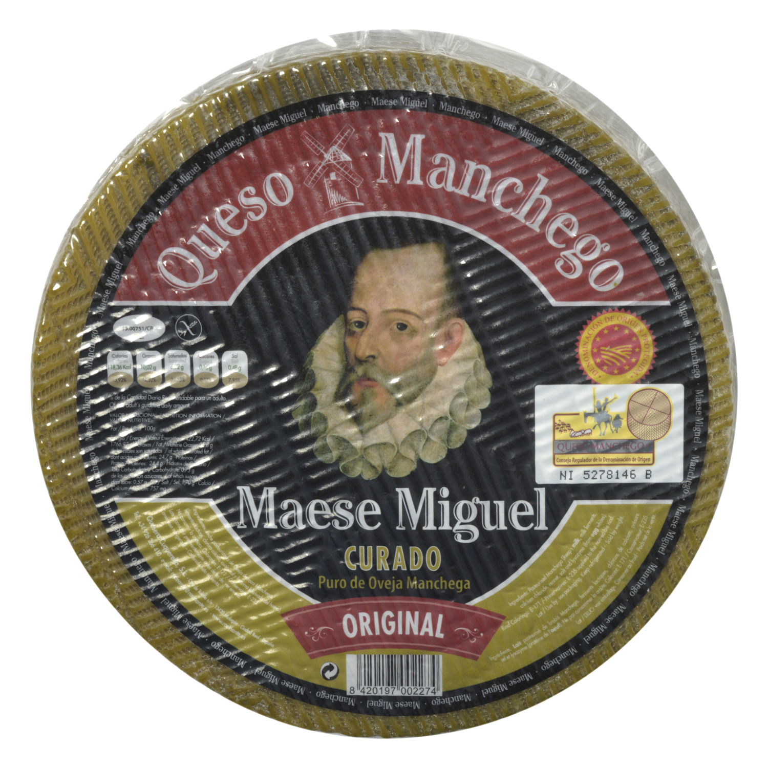 Manchego 6mnd dop ca 3,3 kg