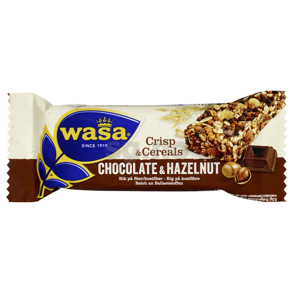 Wasa crisp&cereals hasselnøtt&sjoko 24x35g