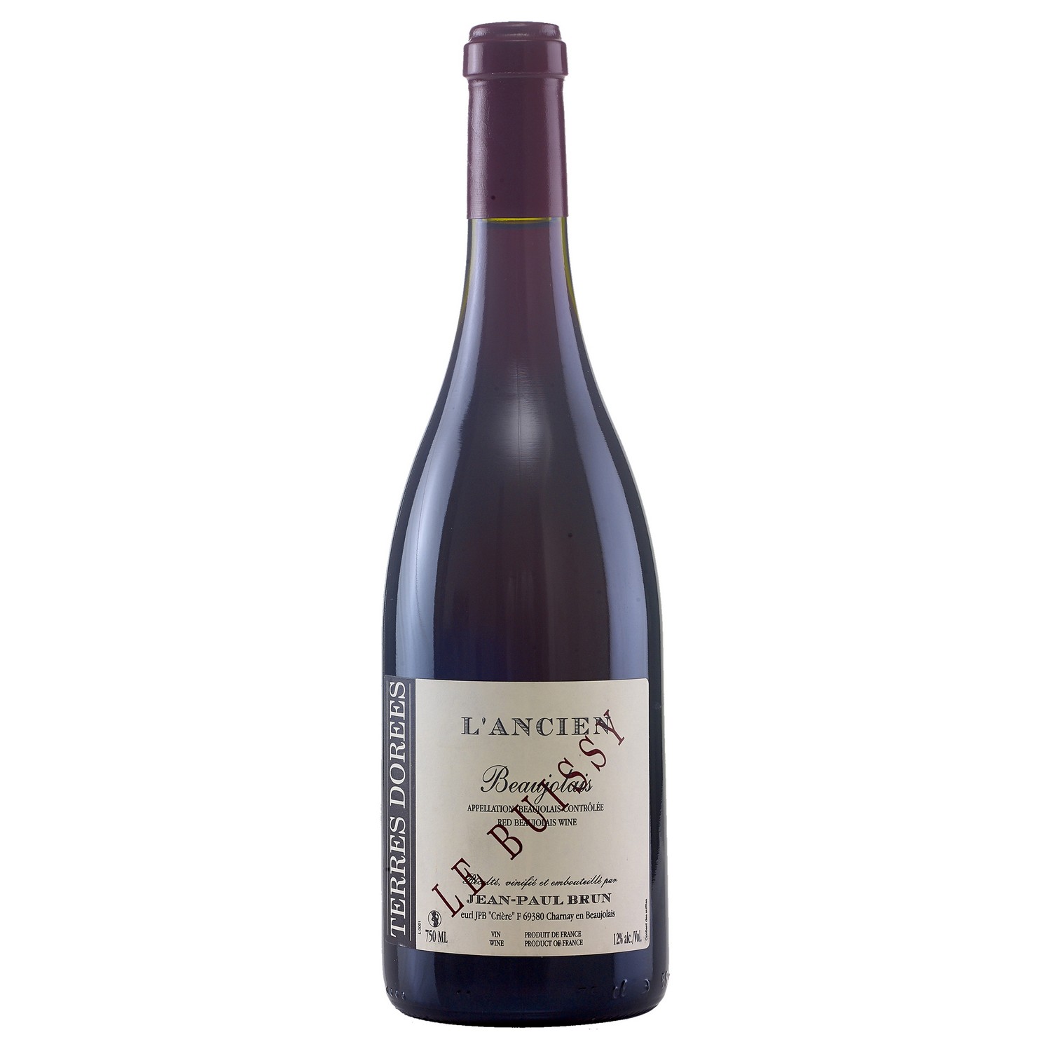Brun beaujolais l ancien le buissy 12,5% 75cl