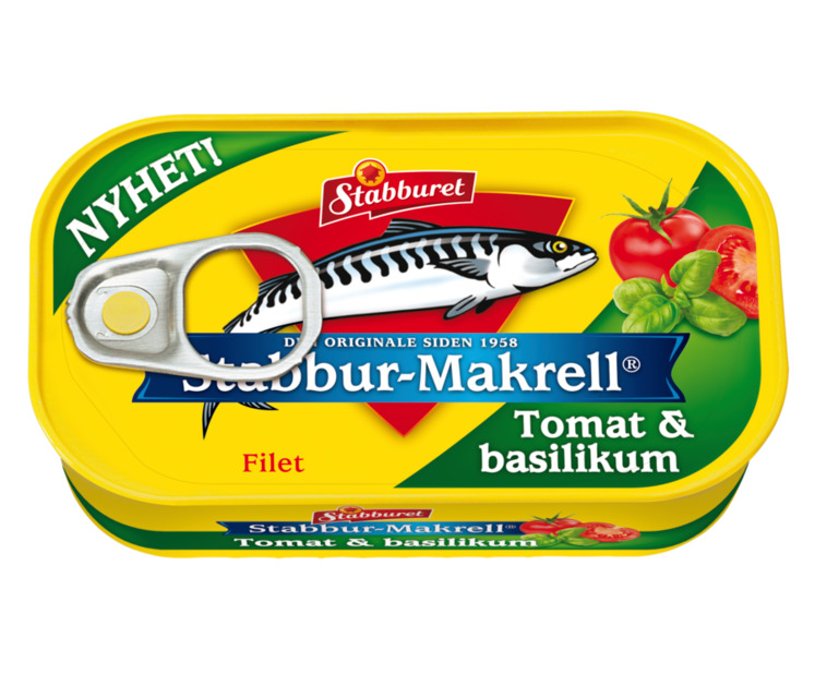 Stabbur-makrell tomat&basilik. 110g