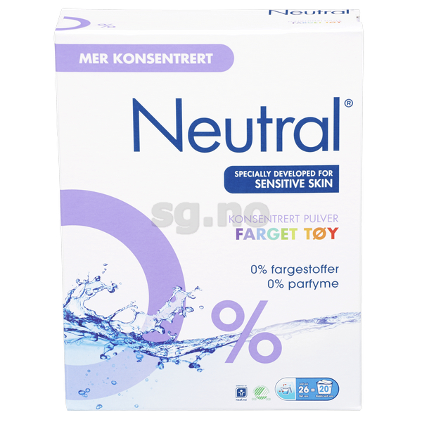 Neutral maskinvask color parf.fri  975g