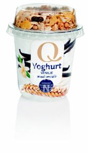 Q vaniljeyoghurt müsli 165g