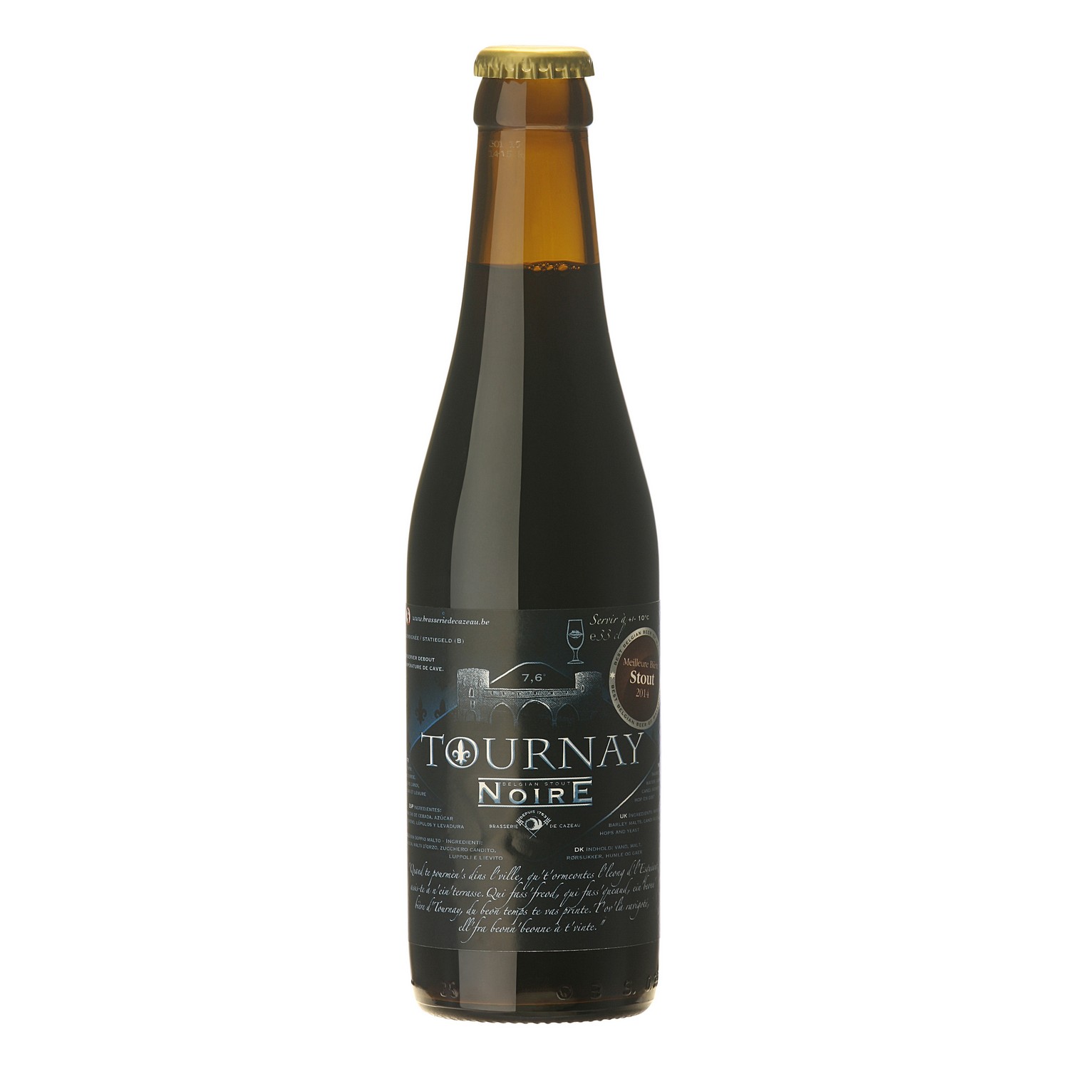 Brasserie de cazeau tournay noire 7,6% 24x33cl