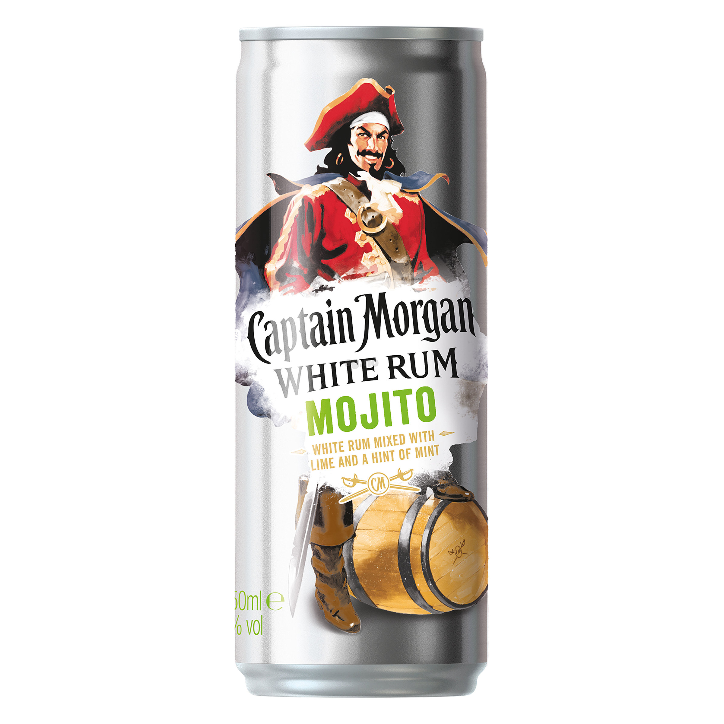 Captain morgan white rum mojito  5%  12x25cl