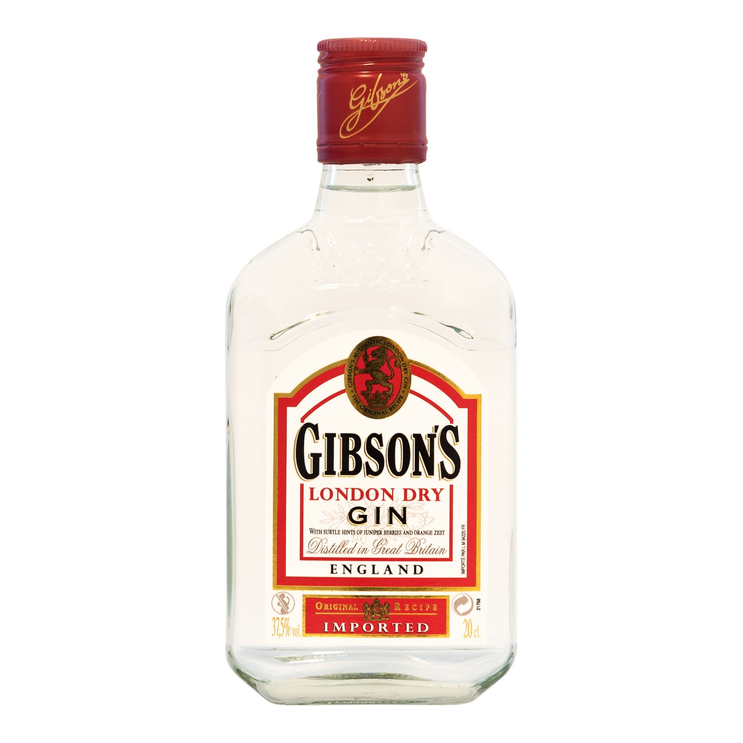 Gibson s london dry gin 37,5% 20cl