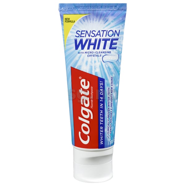 Colgate sensation white. tannkrem75ml