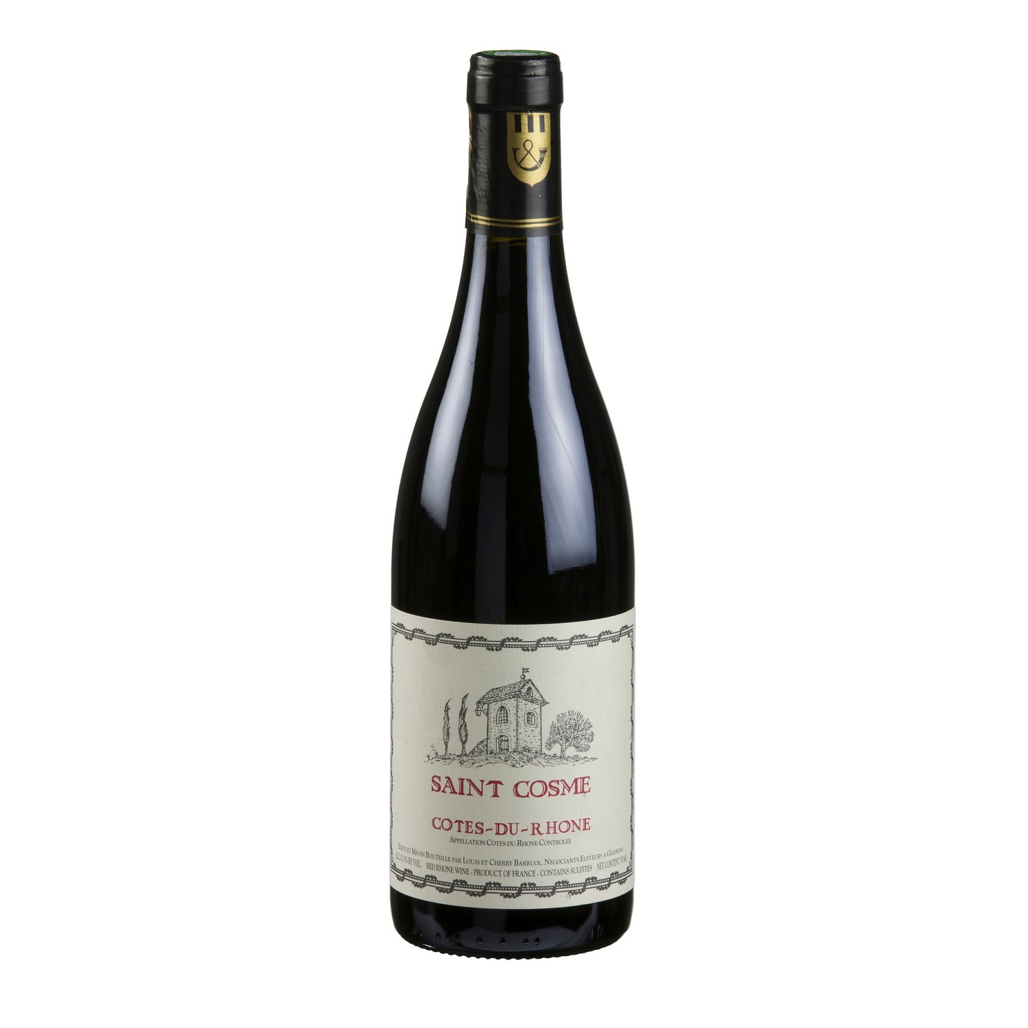 Saint cosme cotes du rhone 14,5% 75cl