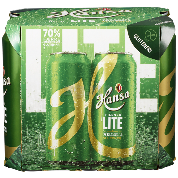 Hansa pilsner lite 4,2% 24x50cl