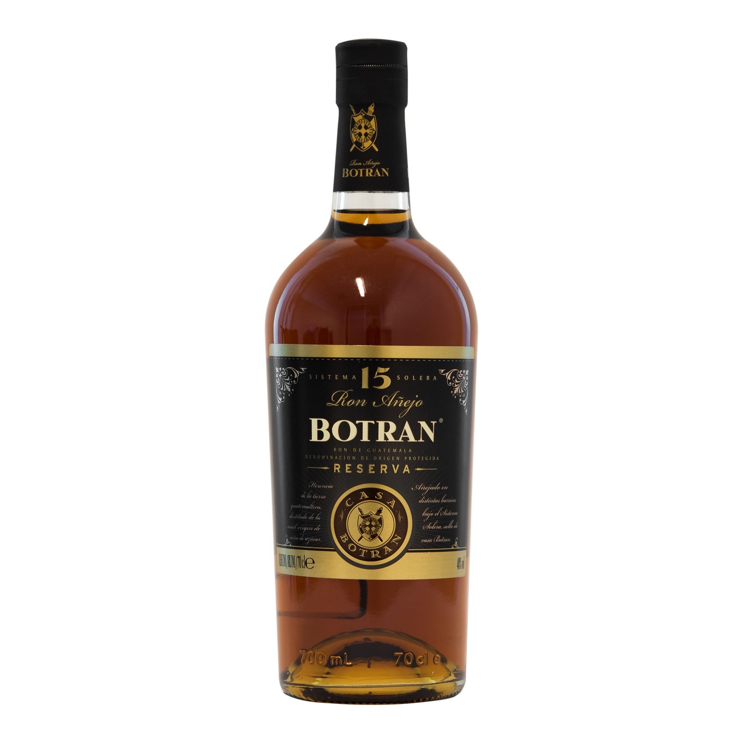 Ron añejo botran 15 years  40%  70cl