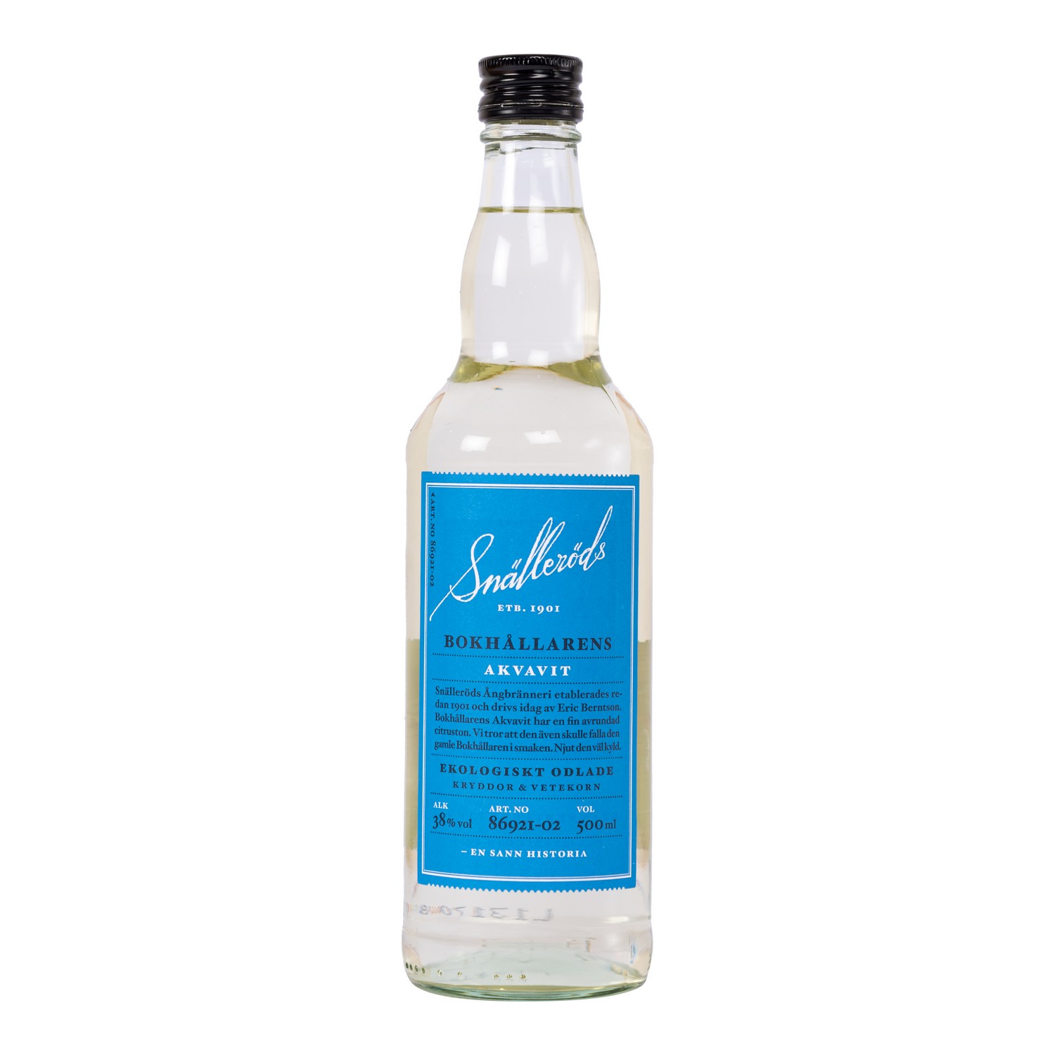 Snälleröds bokhållarens akvavit. 38% 50cl