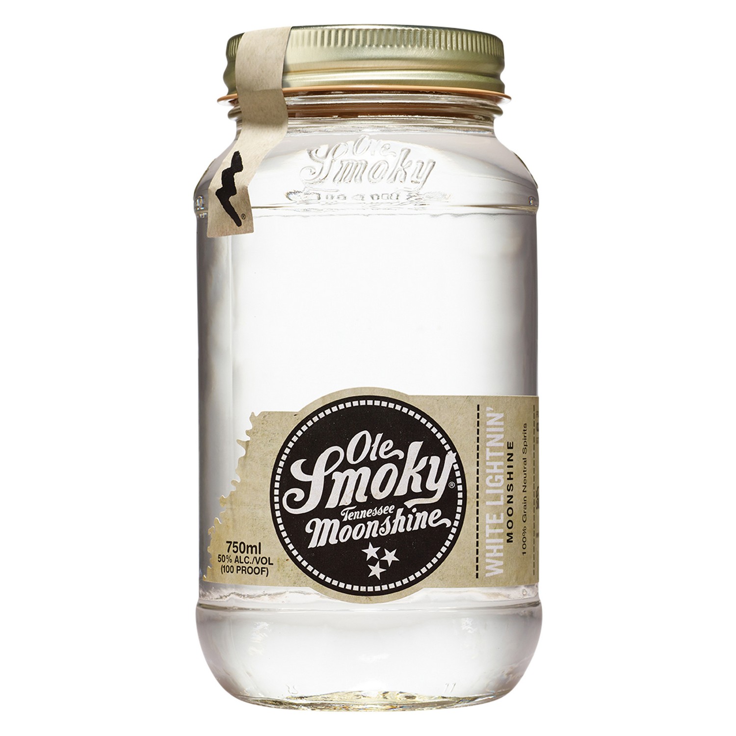 Ole smoky white lightnin´ moonshine 50% 50cl