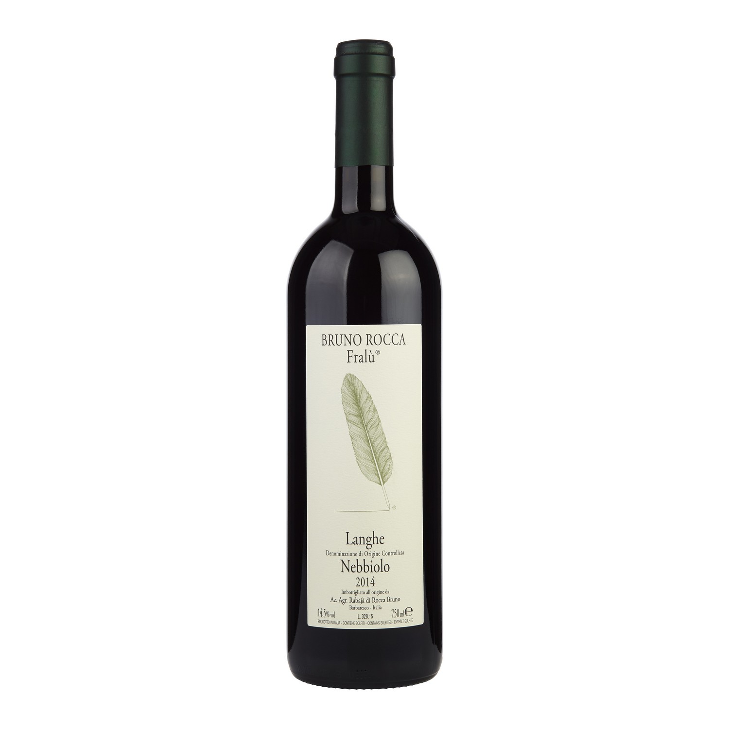 Bruno rocca fralù langhe nebbiolo  14,5%  75cl