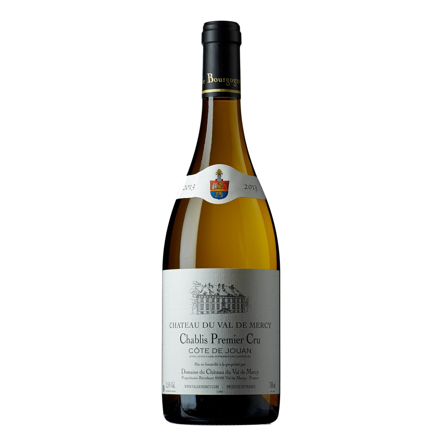 Ch. du val de mercy chablis 1.er cru côte jouan  12,5%  75cl