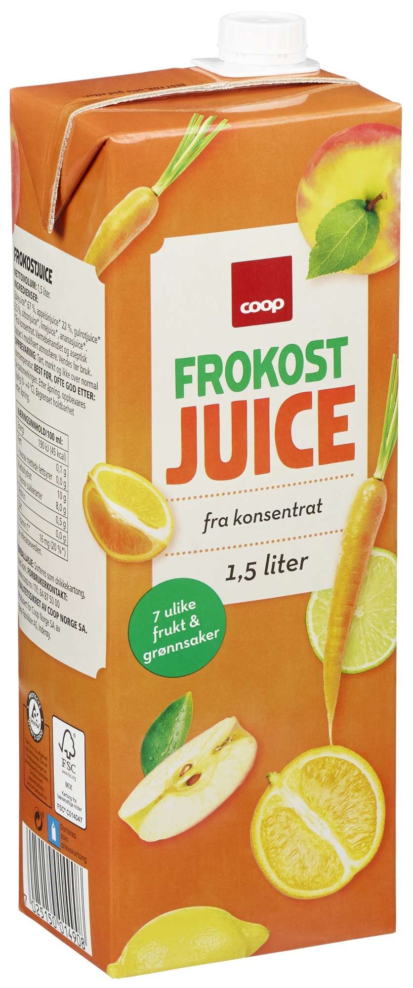 Frokostjuice coop 1,5l