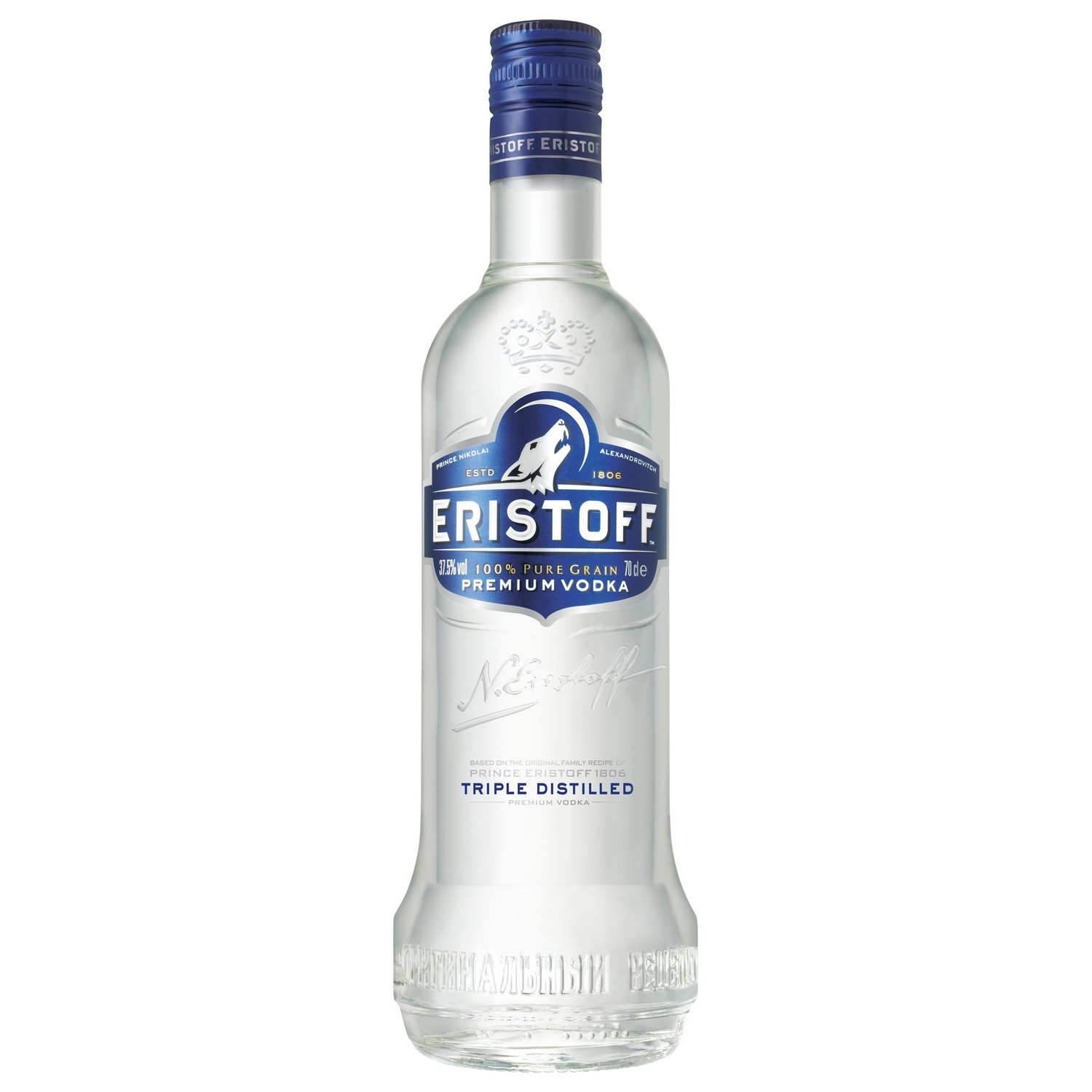 Eristoff vodka   37,5%       70cl