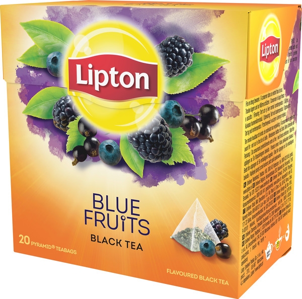 Lipton blue fruit pyramide te 20stk