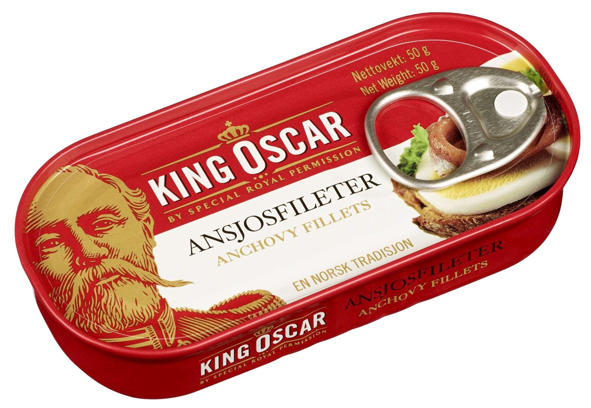 King oscar ansjosfilet    50g