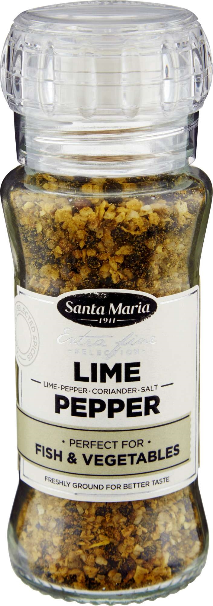 Lime pepper w/mill 90g