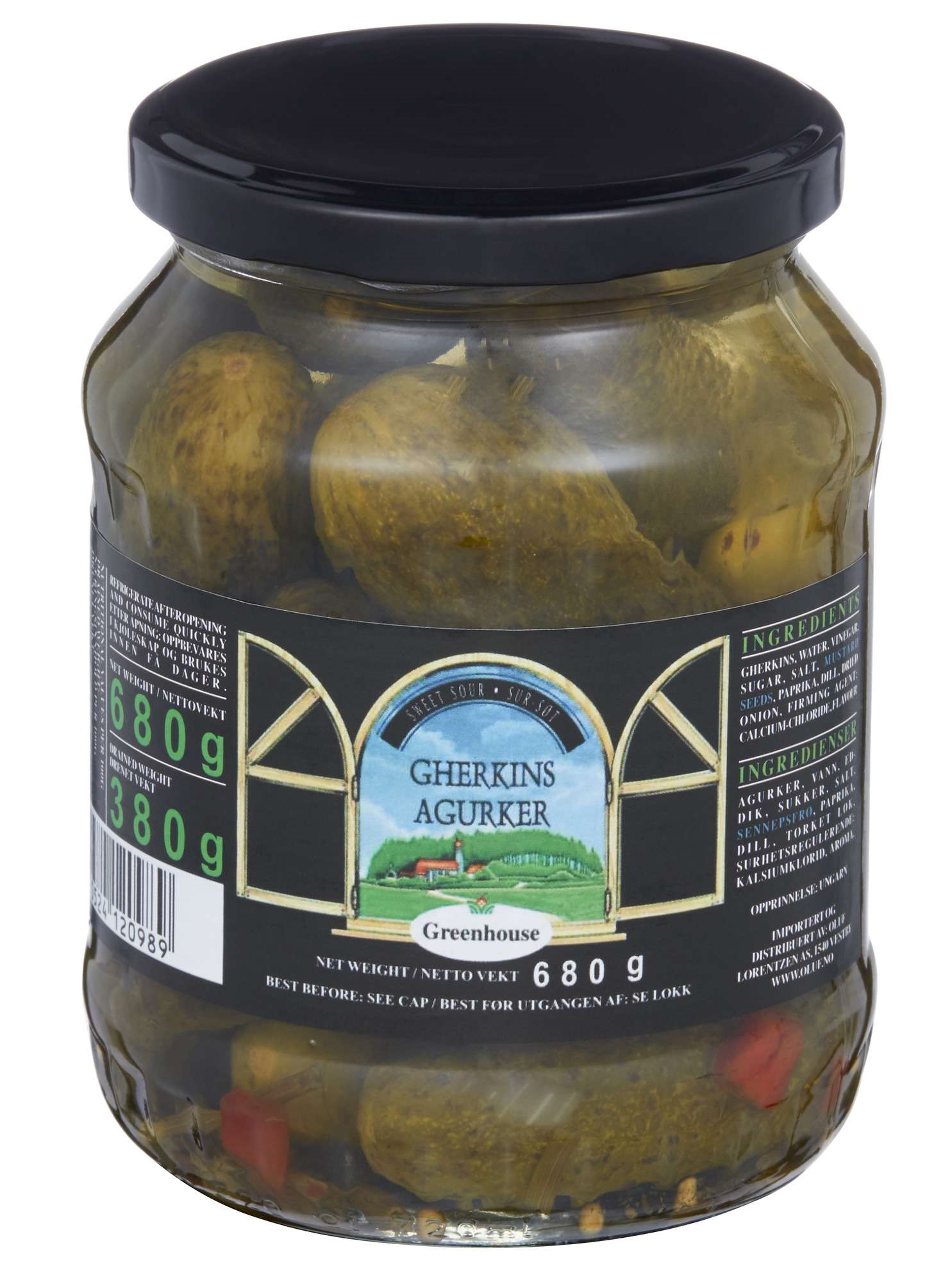 Agurker hele   680g