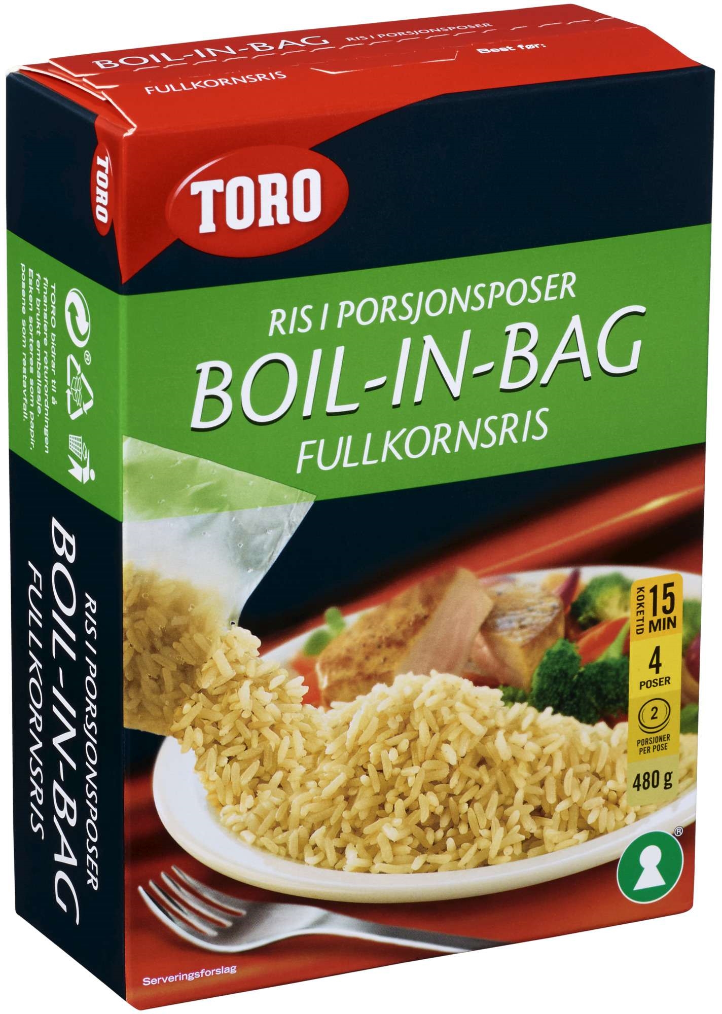 Ris fullkorn boil in bag 480g