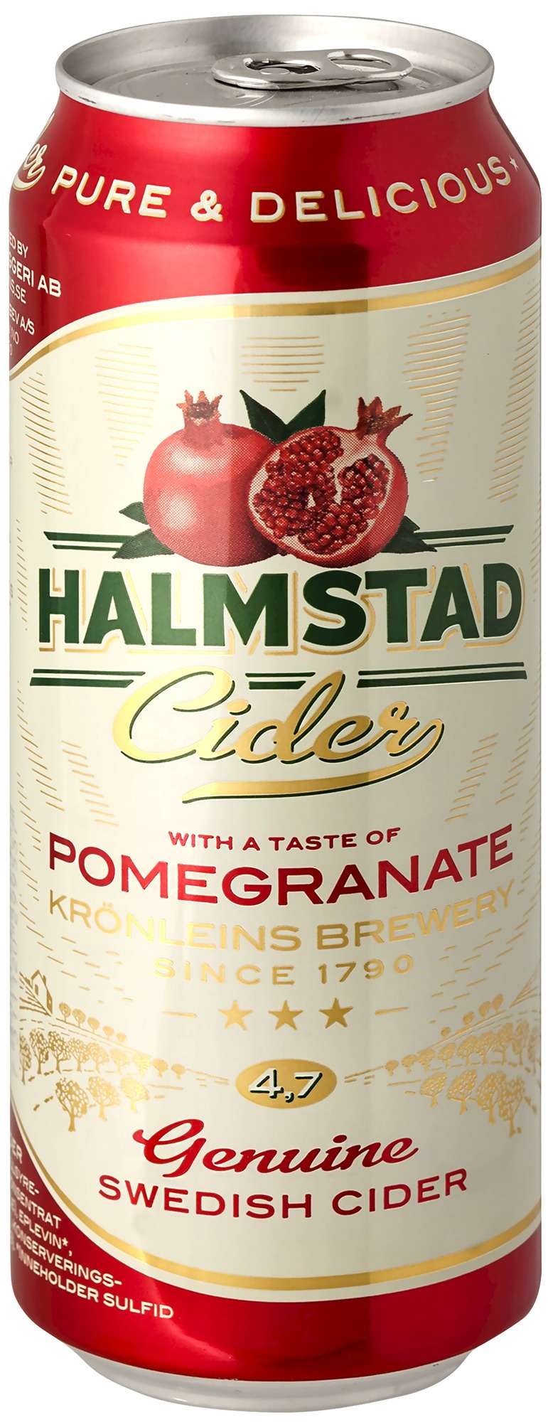 Halmstad cider granateple 4,5% 24x50cl