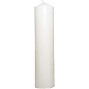 Kubbelys 40x10cm hvit   4stk