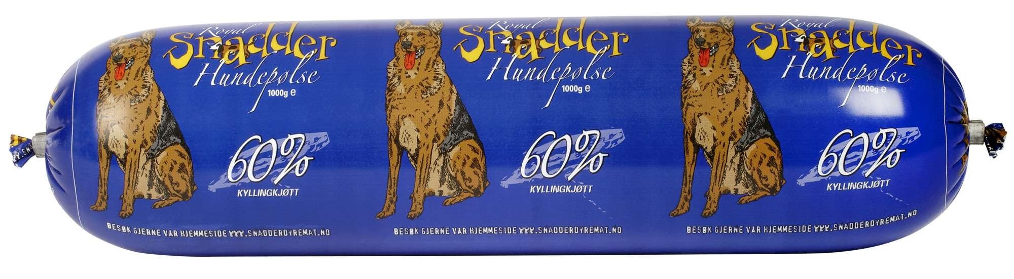 Snadder hundepølse 1kg