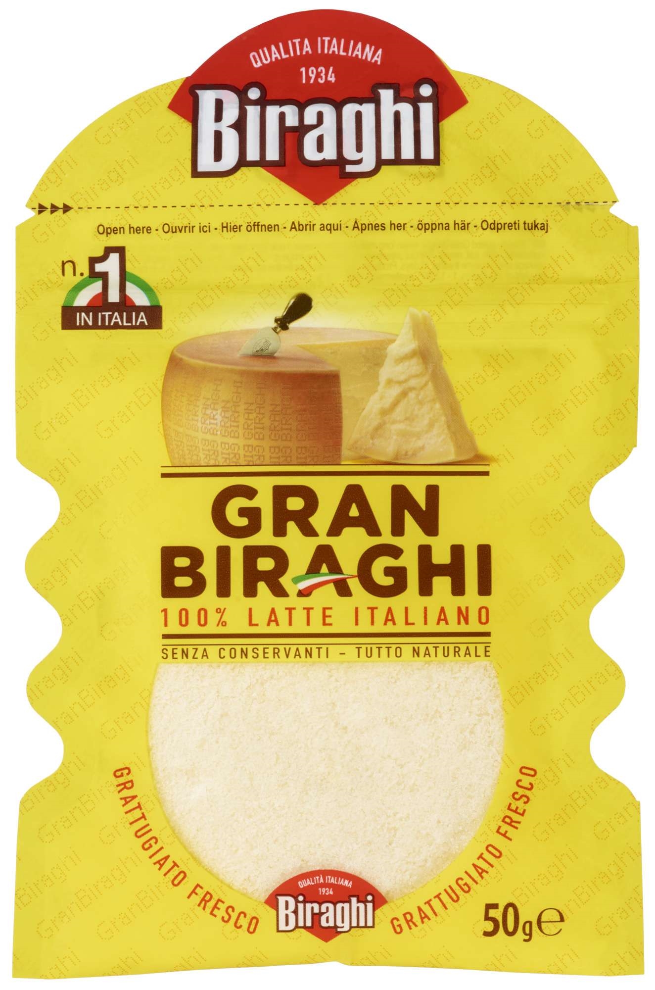 Parmesan fersk revet 50g
