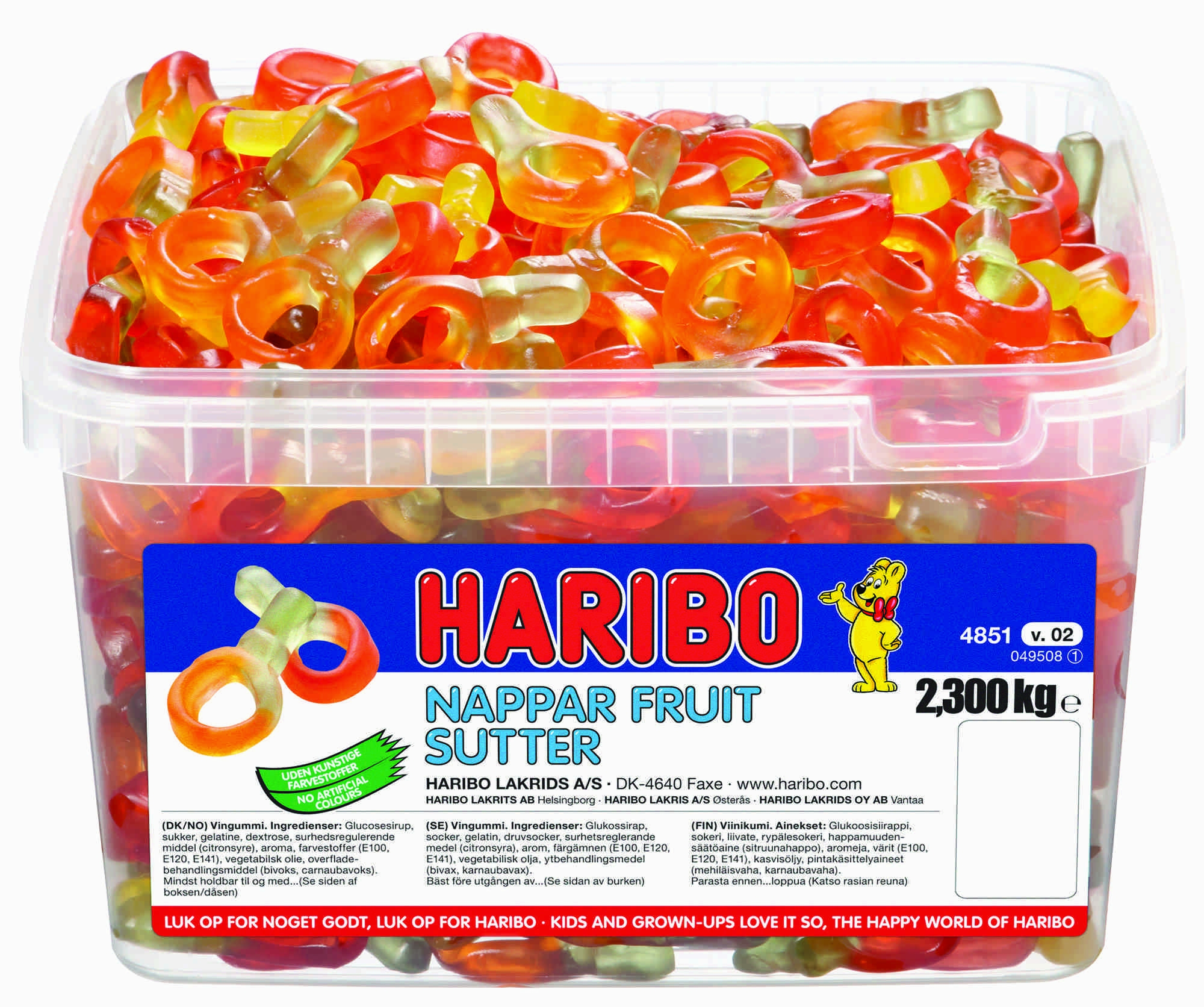 Frukt sutter løsvekt 2,3kg