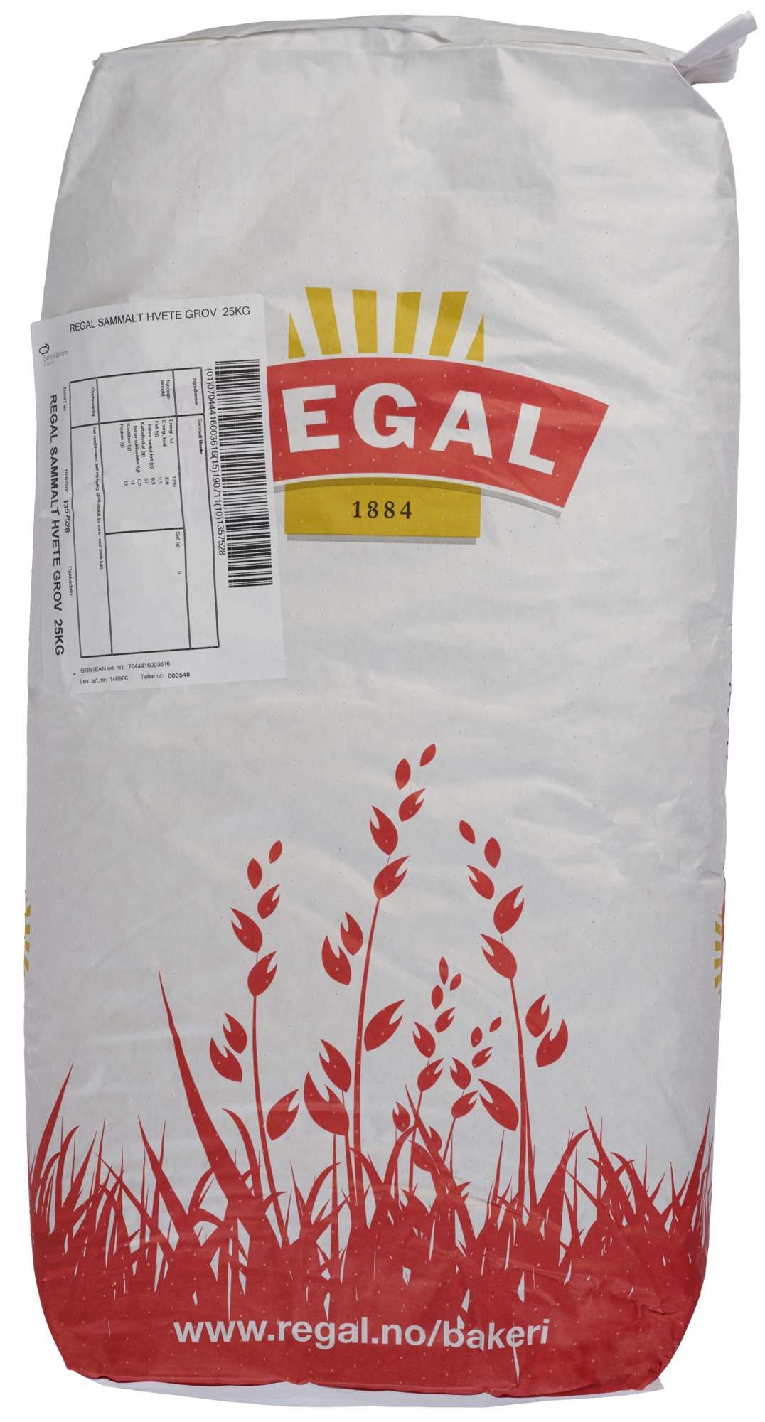 Sammalt hvete grov 25kg