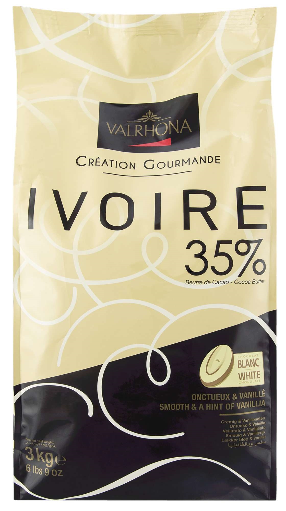 Sjokolade hvit 35% 9kg