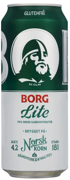 Borg pilsner lite glutenfri bx 4,2% 24x50cl