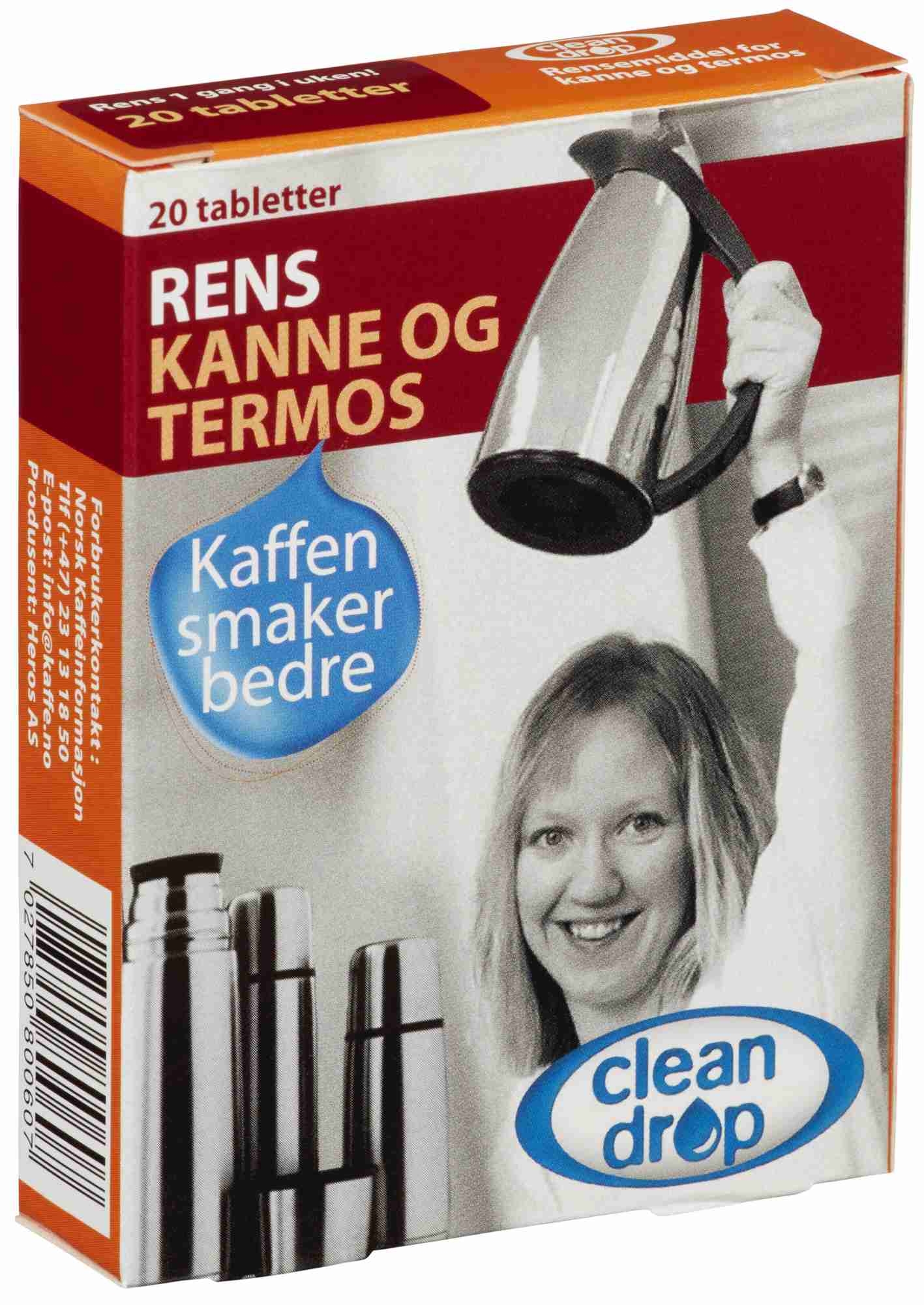 Clean drop kannerens 20 tabletter