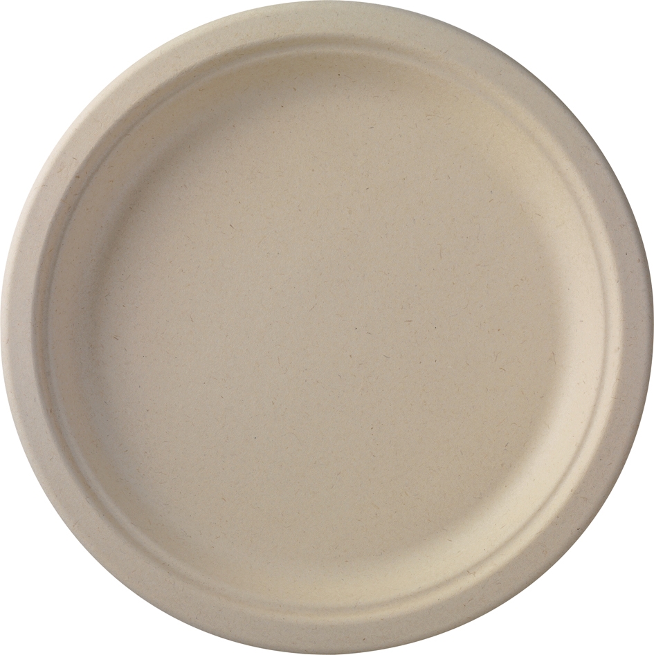 Tallerken papp flat 26cm ubleket 50stk