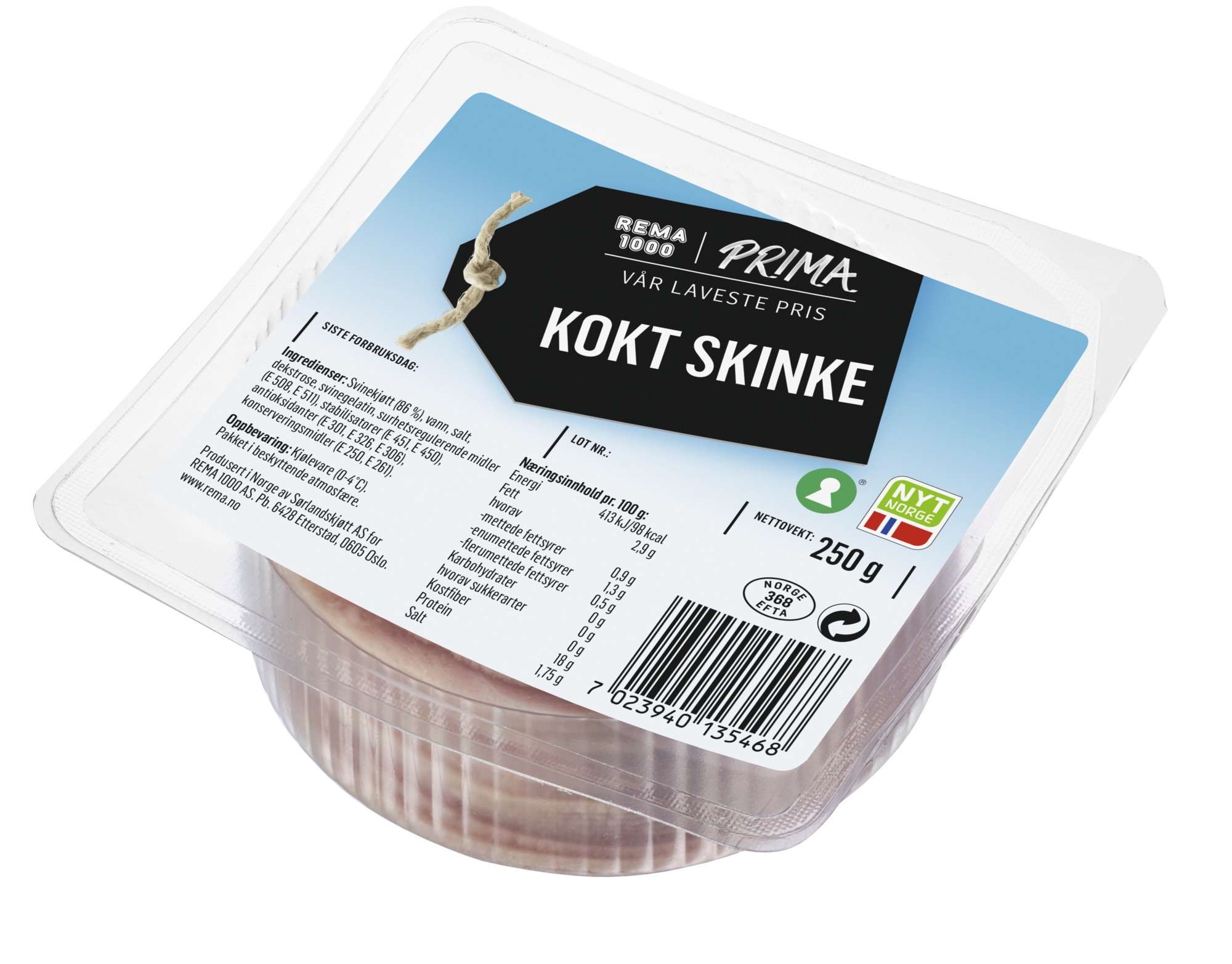 S.k best pris kokt skinke 250g