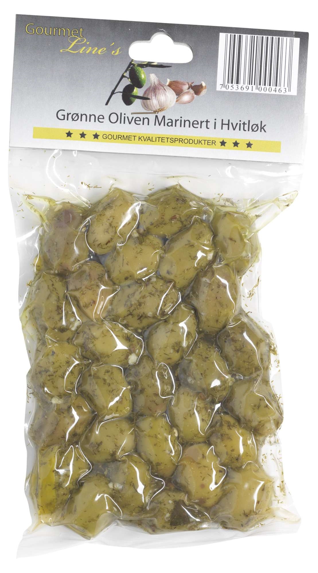 Oliven grønne m/sitron 250g