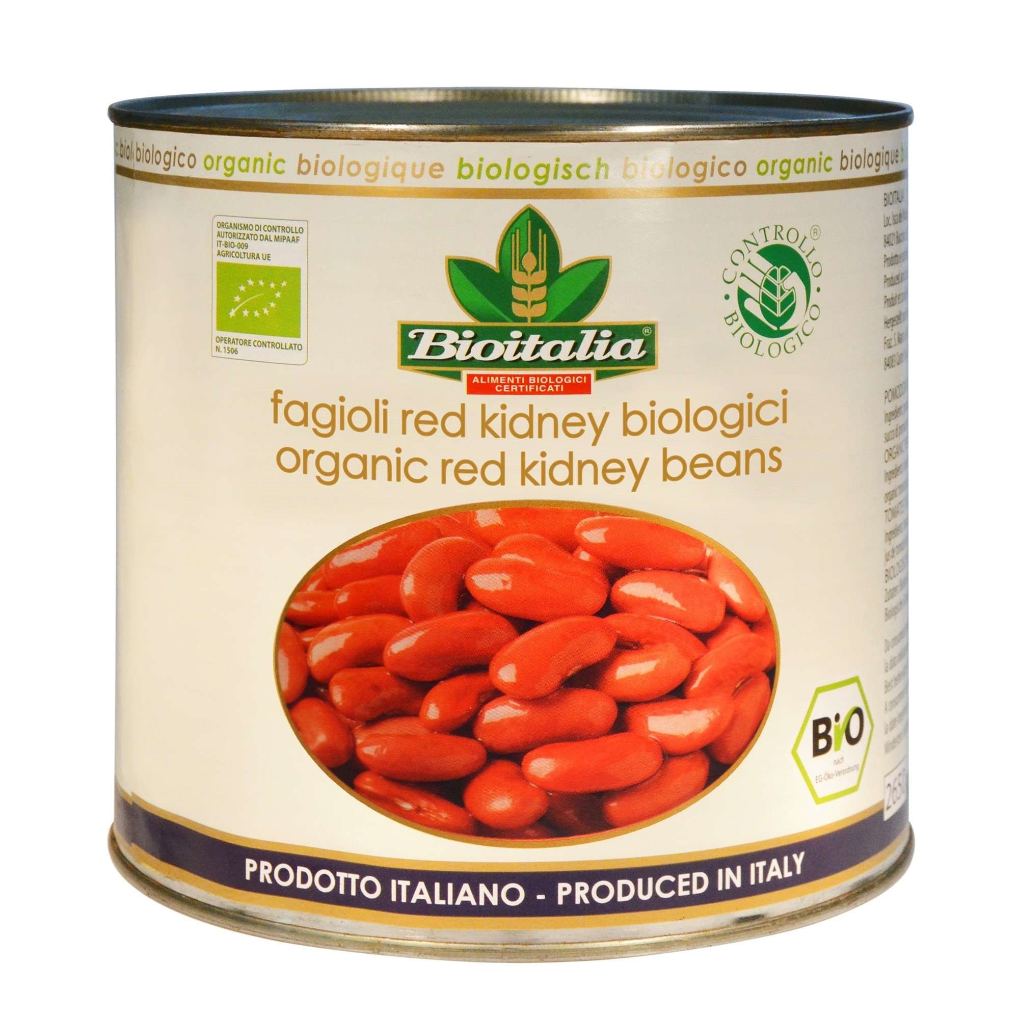 Kidney bønner røde økol.    2,55kg