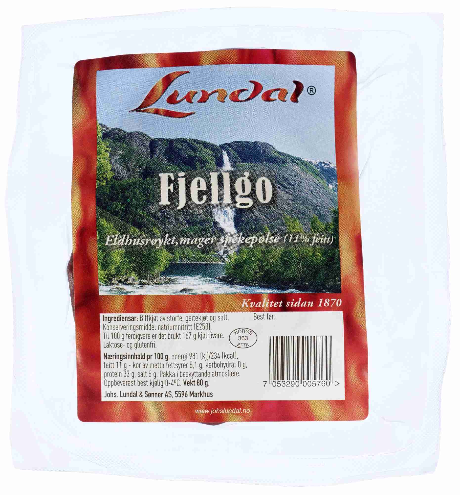 Fjellgo oppskjert eldhusrøykt 80g