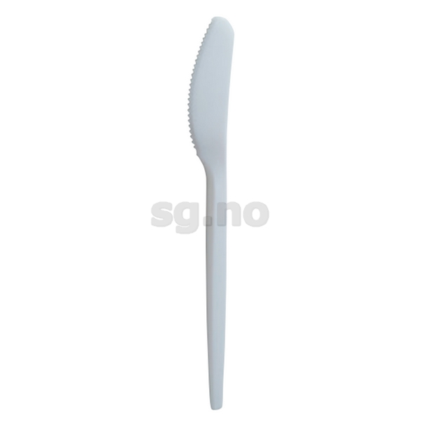 Kniv 17cm hvit 100stk