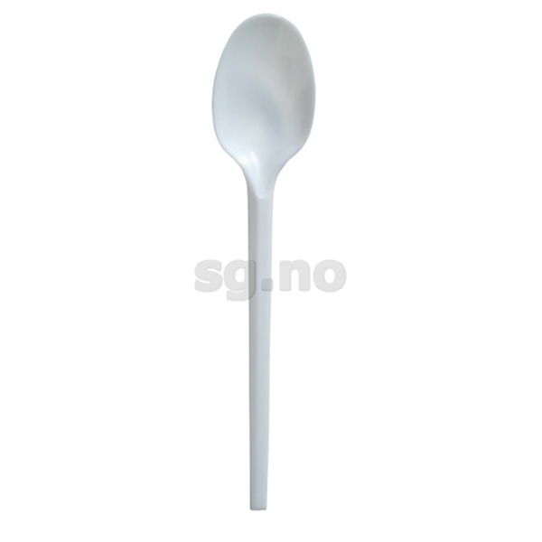 Suppeskje 17cm hvit 100stk