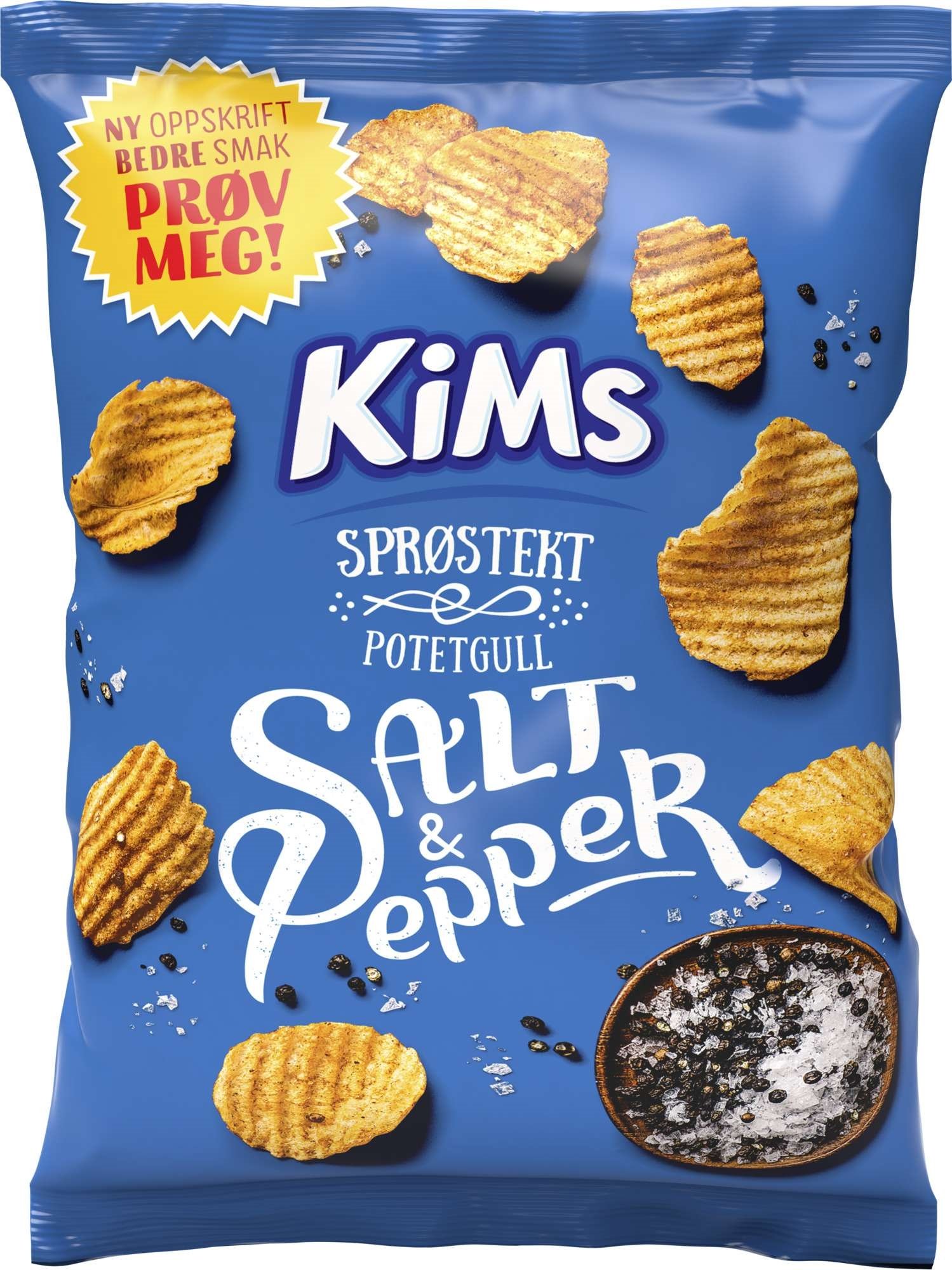 Kims potetgull salt&pepper 30g