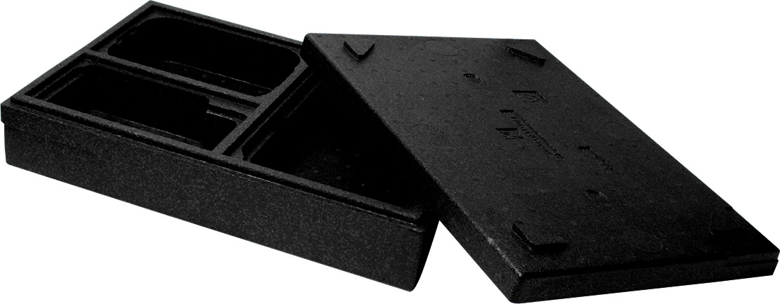 Portion plate black  5pc
