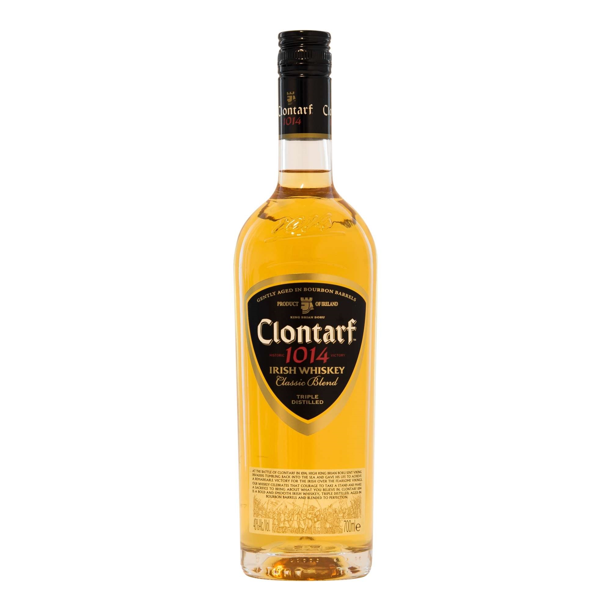 Clontarf irish whiskey  40%  70cl