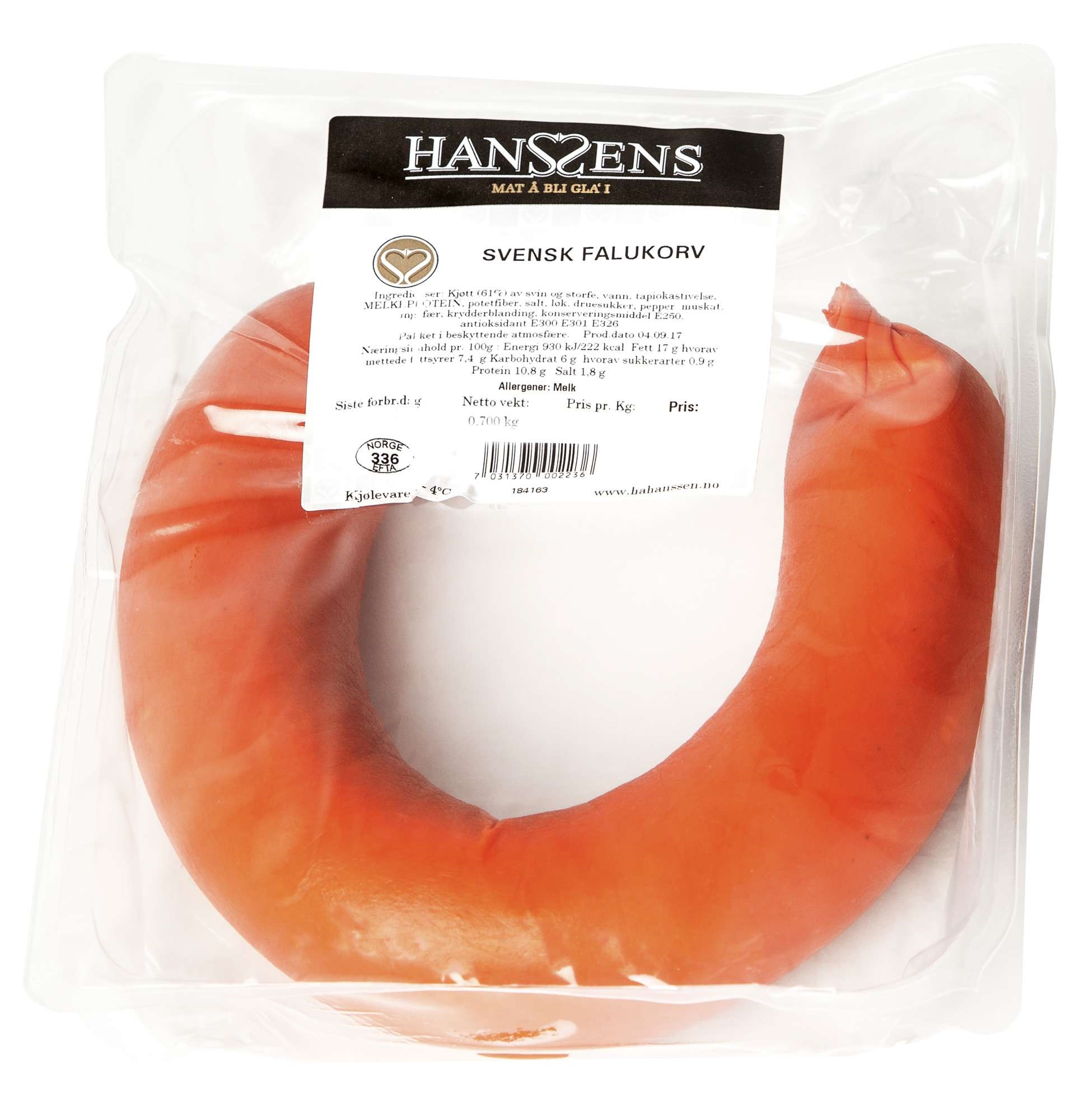 Svensk falukorv ring atmos 700g